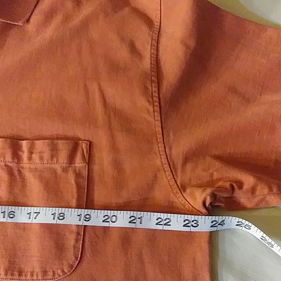 Vintage Orvis Men's Orange Fishing Polo - Picture 6 of 7